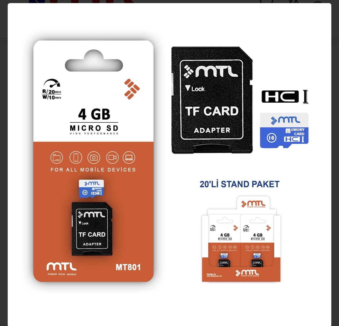 4GB Micro SD Hafıza Kartı