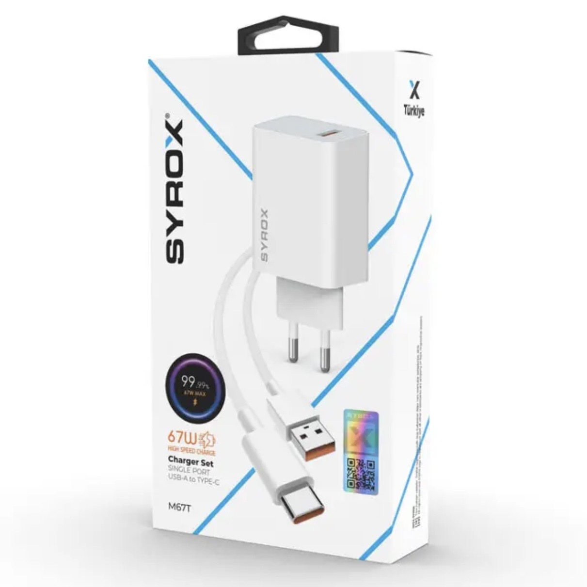 67W Type-C Süper Hızlı Şarj Seti